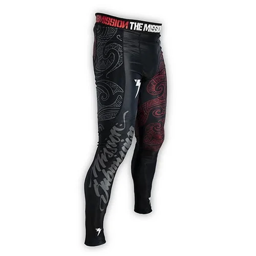 Jiu-Jitsu-spats-compression-wear-redline-black-men-woman-side Jiu-Jitsu-spats-compression-wear-redline-black-men-woman-side