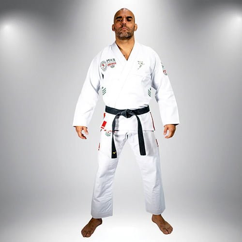 white-jiu-jitsu-gi-storm-kimonos-stealth-matrix-mx3-front